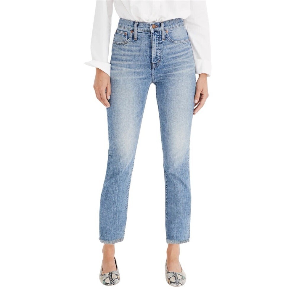 Madewell Perfect Vintage Crop‎ Jeans Size 26 Raw Hem
